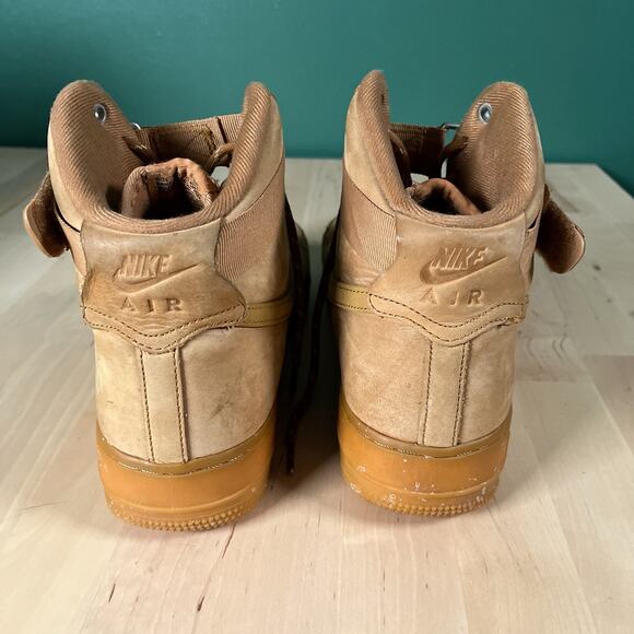 Nike Air Force 1 High '07 LV8 Flax Mens Size 10.5 Wheat Athletic Shoes Sneakers - Picture 5 of 9